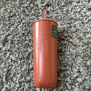 Starbucks Terracotta Orange/Brown Recycled Triangle Tumbler (Brand New)